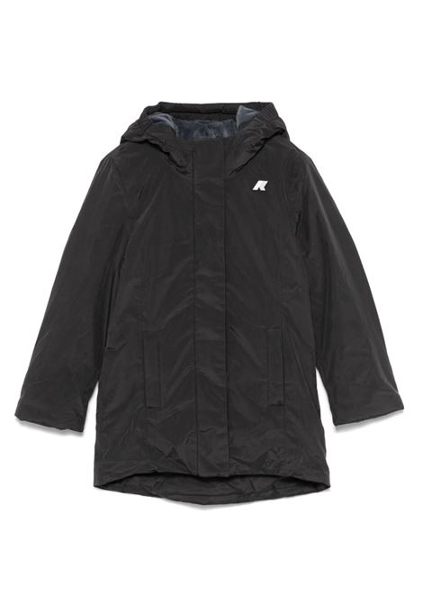 Giubbino con logo K-WAY KIDS | K41383WAL8 BLACK P/BLUE A
